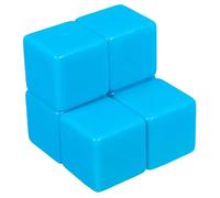 FIXOSHEE 6 Piezas Dados Acrílicos Grandes Cubos Educativos de Plástico para Enseñanza Escritura y DIY para Mesa y Actividades Aula o Hogar