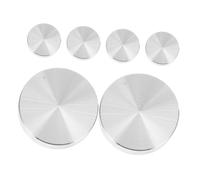 FIXOSHEE 6 Piezas Disco Adaptador Redondo de Aleación de Aluminio Rosca para Muebles con Tapa de Vidrio como Vitrinas Mesas de Café y Expositores