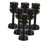 FIXOSHEE 6 Piezas Juguete Semáforo Infantil con Luz Simulación Educativa para Seguridad Vial y Decoración Fiesta