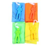 FIXOSHEE 6 Piezas Juguetes de Paracaídas para Niñas Unidades de Mini Paracaídas Soldados Juguetes Voladores para Exterior Manual Simulación de Aterrizaje Lento Mejora Habilidades y