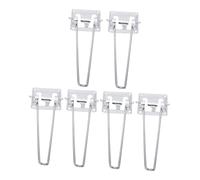 FIXOSHEE 6 Piezas Patas de Mesa Metálicas Plegables Accesorio para Escritorio Diseño Resistente y Estable Fáciles de Instalar para Muebles DIY y Mesas Portátiles