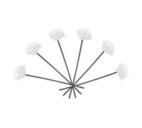FIXOSHEE 6 Piezas Varillas Difusoras de Aroma con Flor Secas y Fibra para Aceites Esenciales Reemplazo para Ambientador Hogar y Aromaterapia