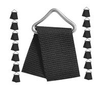 FIXOSHEE 60 Juegos De Anillos Triangulares para Trampolín Hebillas Metálicas Ganchos Triangulares para Trampolín Anillos En V De Metal Hebilla Metálica En Forma De V