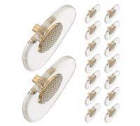 FIXOSHEE 8 Pares Almohadillas Nasales Antideslizantes para Gafas, Puente Nasal de Pvc, Insertables para Gafas de Sol Deportivas, Repuesto Cómodo y Seguro, Talla Grande