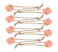 FIXOSHEE 8 Piezas Bloques de Mineral Rosa para Animales Juguetes Masticables con Cuerda para Caballos Ganado Ciervos y Alpacas y Digestión Bloque