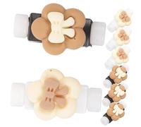 FIXOSHEE 8 Piezas Protector de Cables de Carga Adorable y Compacto Funda Protectora para Cables USB con Diseño de Flores Colores Beige para Evitar Dobleces Fácil Instalación y Uso Diario