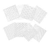 FIXOSHEE 8 Plantillas Geométricas para Pintar Paredes Herramientas de Dibujo Reutilizables Plantilla para Decoración de Paredes y Muebles Material Lavable y Duradero Uso DIY para Hogar