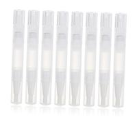 FIXOSHEE 8piezas Bolígrafos Vacíos Para Aceite De Uñas Transparentes Con Punta Pincel Ergonómica Para Nail Art y Aplicación Precisa Manos y Uñas
