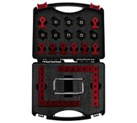 FIXOSHEE Abrazaderas de Ángulo Recto para Carpintería de Aleación de Aluminio Juego de 12 Piezas 4 Escuadras de 140 MM 8 Abrazaderas Herramienta de Posicionamiento para Marcos