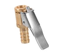 FIXOSHEE Adaptador de Inflador de Neumáticos con Clip Cierre Seguro para Compresor de Aire Portátil Accesorio Resistente y para Ruedas de Coche Emergencias