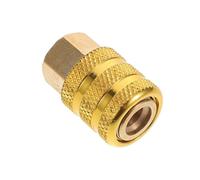 FIXOSHEE Adaptador de Inflador de Neumáticos de Cobre Puro con Conexión Rápida y Auto-Bloqueo Accesorio Duradero para Inflar Neumáticos de Coche Emergencias