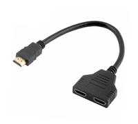 FIXOSHEE Adaptador Divisor Macho Doble Hembra para Tv Proyector y Consola con Conector Chapado y Transmisión Estable de Señal