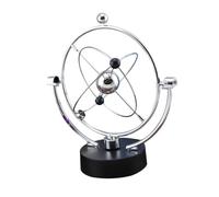 FIXOSHEE Arte Cinético de Movimiento Perpetuo Automático Modelo Orbital Metálico sin Batería Juguete Científico de Escritorio para Decoración y Educación en Física Adecuado para