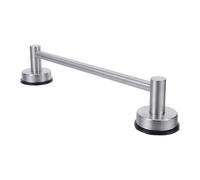 FIXOSHEE Barras para Toallas de Baño Ventosa Ajustable 28-56 CM, Toallero Retráctil de Acero Inoxidable para Colgar Toallas de Mano en Ducha y Lavabo, sin Necesidad de Taladrar