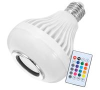 FIXOSHEE Bombilla LED Inteligente Regulable con Altavoz Inalámbrico Luz Rgb Cambiante Tecnología Casquillo Compatible y Sonido Envolvente para Doméstico