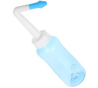 FIXOSHEE Botella de Irrigación Nasal Portátil 300 Ml, Enjuague Manual Ajustable para Adultos, Kit de Lavado de Senos Paranasales Reutilizable, Recipiente Compacto para Cuidado Nasal