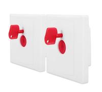 FIXOSHEE Botón de Llamada de Emergencia para Montaje en Pared, 2 Unidades, Botón Sos Manual para Personas Mayores y Pacientes, Dispositivo de Alerta para Situaciones de Emergencia