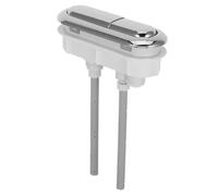 FIXOSHEE Botón Doble Descarga para Inodoro Ovalado Pulsador Resistente Anticorrosión con Varilla Recambio Duradero para Cisterna de Agua