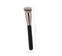 FIXOSHEE Brocha de Maquillaje Portátil para Base Pincel Ergonómico Multiusos para Fundación Líquida y Polvo Cerdas Sintéticas Suaves para Mujeres y Niñas