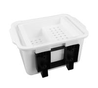 FIXOSHEE Caja Colgante para Borradores de Pizarra Blanca Recipiente Rectangular Sistema de Drenaje para Limpieza Eficaz de Marcadores y Tizas Accesorio Escolar Compacto para Aula