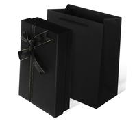 FIXOSHEE Caja de con Lazo Elegante Caja Decorativa para Cumpleaños Navidad y Presentaciones Incluye Bolsa Capacidad para Detalles y Obsequios