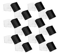 FIXOSHEE Caja De Exhibición Transparente Para Minerales 12 Pcs Vitrina De Almacenamiento Caja De Plástico Transparente Adecuado Para Joyas y Muestras Diseño Compacto y Práctico Casa y Tienda
