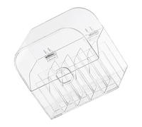 FIXOSHEE Caja Organizadora Transparente para Pintalabios con Tapa Compartimentos Almacenamiento Práctico para Cosméticos Escritorio Resistente la Humedad Patas Elevadas para Evitar Daños