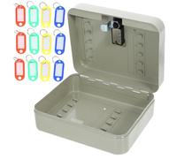 FIXOSHEE Caja para Llaves de Pared con Cerradura de Seguridad Resistente y Gran Capacidad Organizador Colgante para Llaves Armario Seguro para Hogar y Oficina Modelo Blanco Ganchos