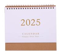 FIXOSHEE Calendario de Sobremesa Mediano Calendario de Escritorio Diario con Soporte Diseño Compacto Resistente Manchas para Oficina Hogar y Escuela