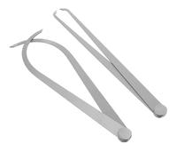 FIXOSHEE Calibre de Modelado Interior y Exterior de 250 MM en Acero Inoxidable para Medir Arcilla y Objetos Redondos Articulación de Fricción Segura