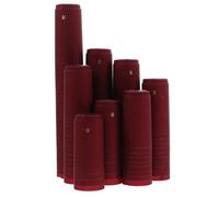 FIXOSHEE Cápsulas de PVC para Botellas de Vino 30mm X 60mm Película Termorretráctil Roja Patrón Uvas 100 Unidades Sellado Protección Elaboración y Almacenamiento de Vino