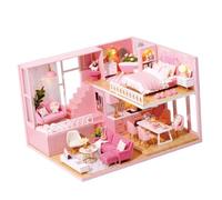 FIXOSHEE Casa DIY Miniatura de Madera Modelo de Apartamento Manual para Familias Juguete Creativo para Montar y Decorar para Familia y Imaginativo