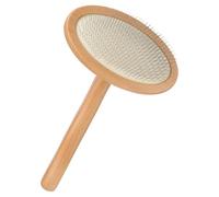 FIXOSHEE Cepillo Cardador para Fieltrar con Aguja y Mango de Madera, Herramienta de Fieltrado Manual Pequeña Ovalada, Accesorio para Elaboración de Lana y Proyectos de Artesanía