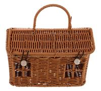 FIXOSHEE Cesta Tejida Para Regalos De Boda Cajas Para Dulces De Boda Cesta De Ratán Para Casa De Muñecas Para Guardar Cosas De Casa De Muñecas Para Fiestas