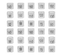 FIXOSHEE Clips Transparentes para Medir Talla de Ropa Infantil Marcadores de Números para Perchas de Plástico 150 Unidades 15 Números X 10 Organizador Práctico para Tiendas y Hogar