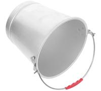 FIXOSHEE Cubo Engrosado de Aluminio de 9 Litros, Cubo Multiusos para Leche y Agua, Contenedor Portátil Resistente para Granja y Playa, Balde de 28 CM para Almacenamiento y Transporte