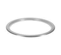 FIXOSHEE Cubre Encimeras Cocina Redondo Embellecedor de Acero Inoxidable para Cubo Basura Empotrable Diseño Elegante y Duradero para Baños y Barras