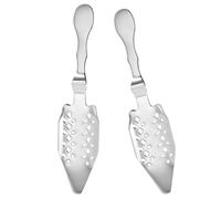 FIXOSHEE Cuchara para Absenta de Acero Inoxidable 304 Set de 2 Piezas Plateadas Colador Hueco para Azúcar y Filtro de Hielo Utensilio Práctico para Bar y Uso Doméstico