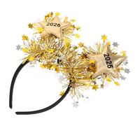 FIXOSHEE Diadema de Año con Purpurina y Estrella de Origen Tinsel Accesorio Festivo para y Celebraciones Banda de Pelo para Fiestas y Disfraces de Nochevieja
