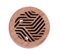 FIXOSHEE Difusor de Aromas para Coche Madera Diseño de Líneas Degradadas Accesorio Aromático para Ventilación Fragancia Natural para Auto Decoración Funcional y Práctica