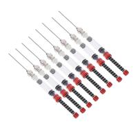 FIXOSHEE Dispositivo de Tinta para Pluma Estilográfica 8 Piezas, Absorbedor de Tinta para Bolígrafos Calibre 3.4 y 2.6 Mm, Herramienta de Recarga para Estudiantes, Color Rojo, Material