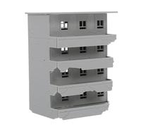 FIXOSHEE Escala Modelo Ruinas Edificio Residencial Miniatura Casa Dañada para Decoración DIY Mesa de Arena Arquitectura Abandonada Realista para Paisaje Ferroviario