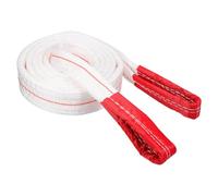 FIXOSHEE Eslinga Plana de Elevación Industrial de Polipropileno Blanco 2 Toneladas y 3 Metros Correa Resistente para Grúas Remolque y Recuperación de Cargas Pesadas