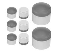 FIXOSHEE Espaciadores Adhesivos para Asiento de Inodoro 8 Unidades, Parachoques Amortiguadores de Silicona Gris, Almohadillas Protectoras Antideslizantes para Bidé, Compatibles Inodoros