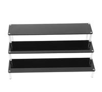 FIXOSHEE Estante de Exhibición Escalonado Acrílico Transparente Organizador Estable para Colecciones y Perfumes Soporte Multifunción para Figuras y Postres para Vitrinas y Decoración del