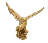 FIXOSHEE Estatua de Águila de Resina con Alas Extendidas Decoración de Mesa para Oficina y Hogar Símbolo de Fuerza y Libertad Escultura Artesanal Mediana para Escritorio y Salón