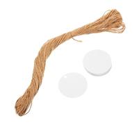 FIXOSHEE Etiquetas De Envoltura Redondas Colgantes Para Manualidades 100 Piezas Con Cuerda De Yute 20 m Diy Multicolor Para Regalos San Valentín Decoración Fiestas