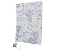 FIXOSHEE Funda de Tela Hecha a Mano para Libros Tamaño A5, Diseño Floral Lavable en Azul, Protección Decorativa para Estudiantes y Uso Escolar