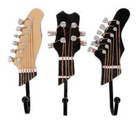 FIXOSHEE Ganchos de Pared para Guitarra de Resina, Juego de 3 Unidades, Perchero Musical Compacto para Almacenamiento en Hogar, Adecuado para Llaves, Abrigos y Decoración de Pared