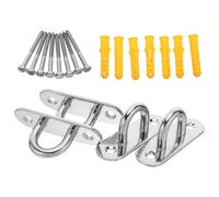 FIXOSHEE Ganchos de Techo Pesados M8 para Hamaca 4 Unidades Acero Inoxidable Anticorrosión Kit de Fijación Tornillos y Anclajes para Silla Colgante Uso Interior y Exterior Soporte Alta